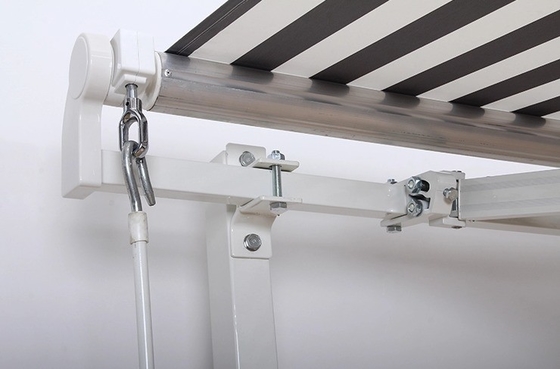 Außen-Aluminiumlegierung Klapparm Rückziehbarer Markise mit langlebigem PU-beschichtetem Segel