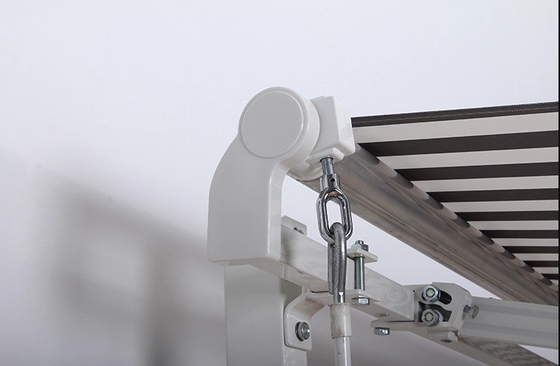 Außen-Aluminiumlegierung Klapparm Rückziehbarer Markise mit langlebigem PU-beschichtetem Segel