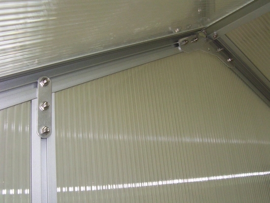 Mittelklasse Aluminium Gewächshaus-Wärmebehandelt Druckbehandelt Holz Art für Pflanzenwachstum