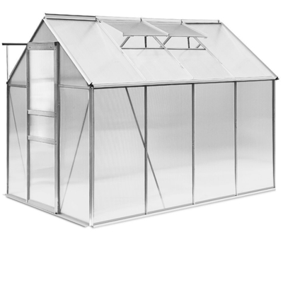 Nicht beschichtete Rahmenveredelung 6ft X 8ft Großer Garten Gewächshaus für den Außengartenbau