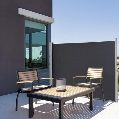 Beige Side Marquis Erweiterbar 160/180/200x300 cm für Balkon Terrasse Garten Opaque Side Roller Blind Scheinwand