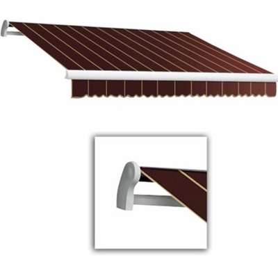 Wandhalter 3x2m Rückziehbare Handschirmzeile Fenster Tür Sonnenschirm Baldachin mit Armaturen und Kurbelgriff