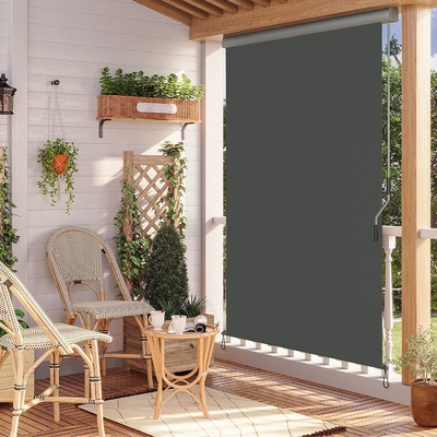 Außen-Rollerblind-Schirm-Schatten mit Pulverbeschichtung Segelveredelung 160*250cm