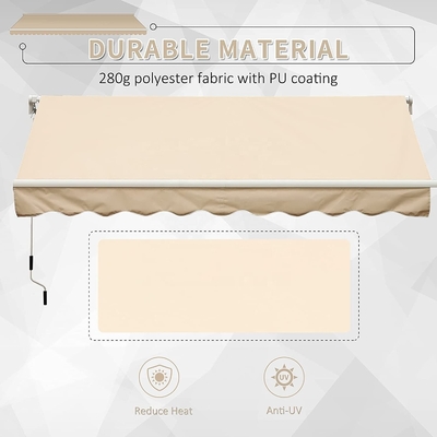 Aluminiumlegierungsrahmen Außen Sonnenschirm mit Polyester Segelmaterial Ersatz