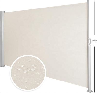 Patio-Türen Schirm Schatten Terrassen-Panel Rückziehbare Seite Auvent Seitenfluchtbar