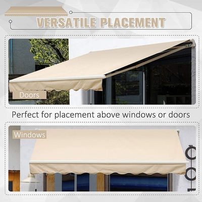 Aluminiumlegierungsrahmen Außen Sonnenschirm mit Polyester Segelmaterial Ersatz