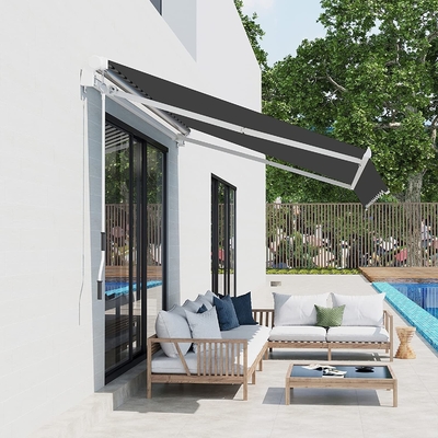 300*200cm Handschrauberstiel Wasserdichte Markise Sonnenschirm Schutz für Veranda Fenster