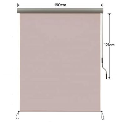 1.6m*2.5m Polyester Segelmaterial Rückziehbare wasserdichte Sonnenschirm Tropfen vertikale Markise