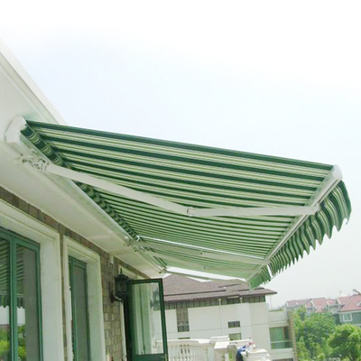 Segelmaterial Polyester-Rückziehbarer Markise für Terrasse Balkon UV-Wasserdichte Abdeckung