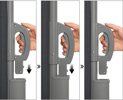 Rückziehbares Aluminiumgehäuse und Stütze für 160*300cm Polyestergewebe