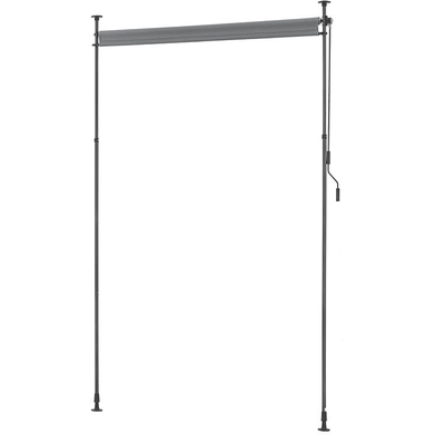 Außen 120 x 270 cm Polyester Segel Ausdehnbare undurchsichtige vertikale Markise mit Handkurbel