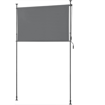Außen 120 x 270 cm Polyester Segel Ausdehnbare undurchsichtige vertikale Markise mit Handkurbel