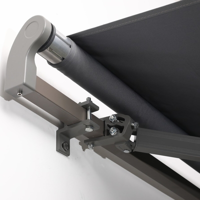 Pulverbeschichteter Aluminiumrahmen Außenrückziehbare Markise 250*200 cm Handschirm-Sonnenmarkise