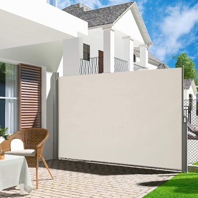 Aluminium-Stäbe Seitenmarkise Rückziehbare Klappschirm für Terrasse/Terrasse/Hinterhof Privatsphäre