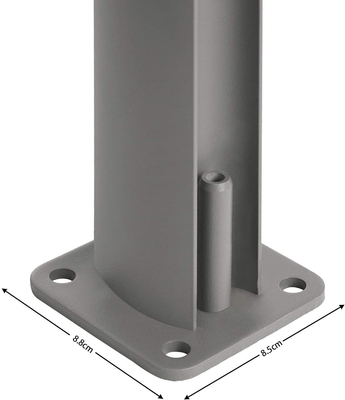 300 x 160 cm Aluminiumrahmen-Seitenmarkise für Privatsphäre im Freien und Sonnenschutz