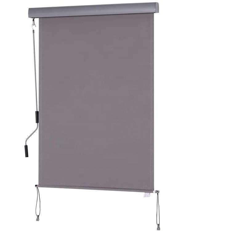 1.6m*2.5m Polyester Segelmaterial Rückziehbare wasserdichte Sonnenschirm Tropfen vertikale Markise